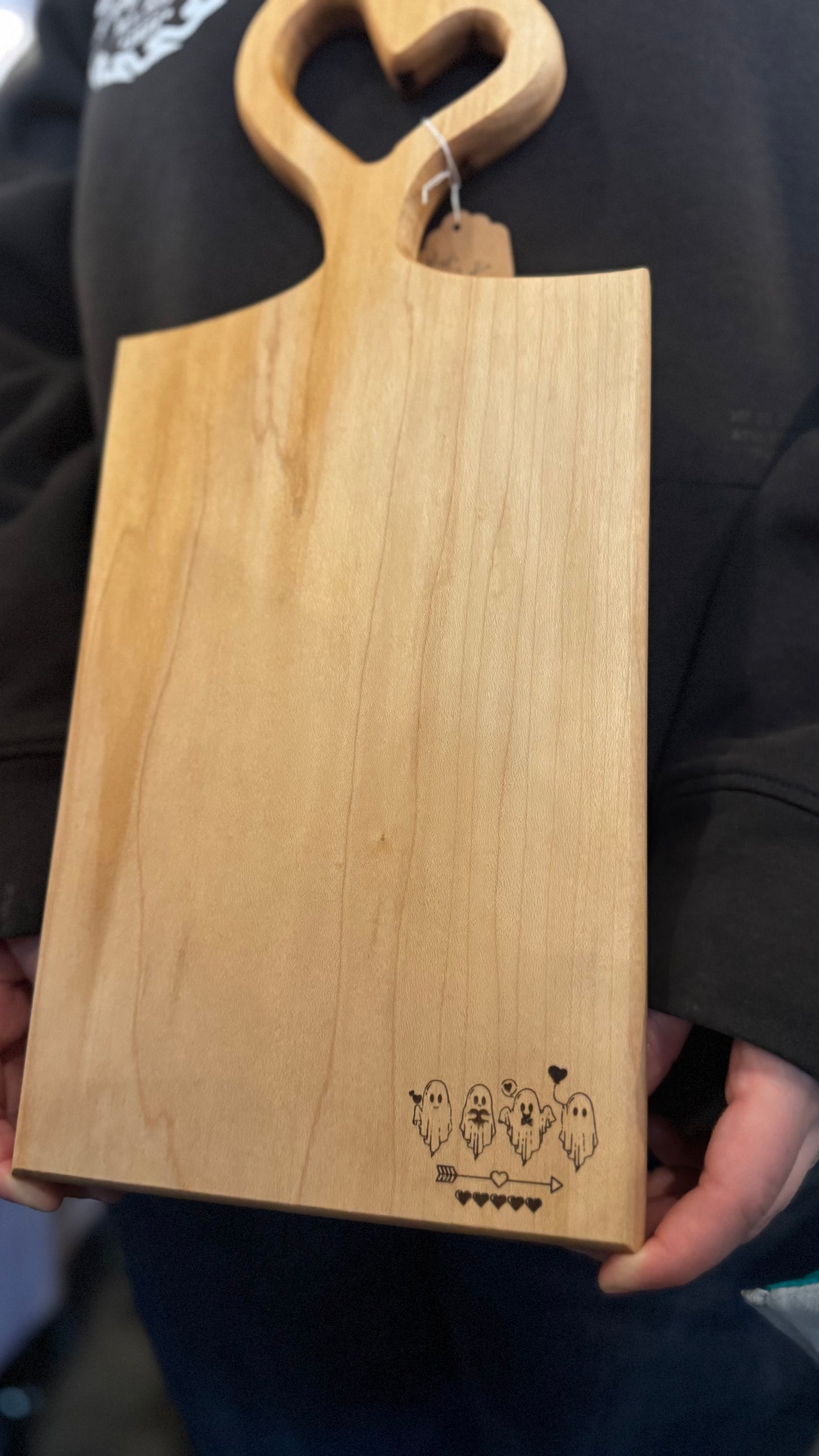 Maple heart handles board