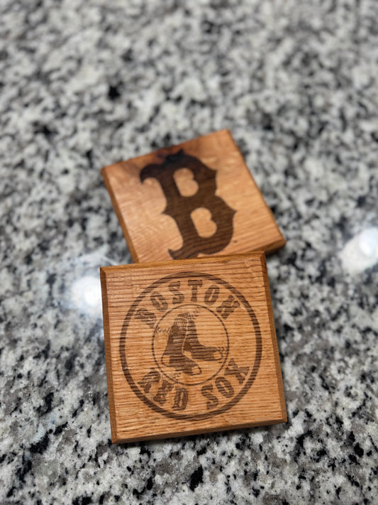 Red Sox 2 pack coasters