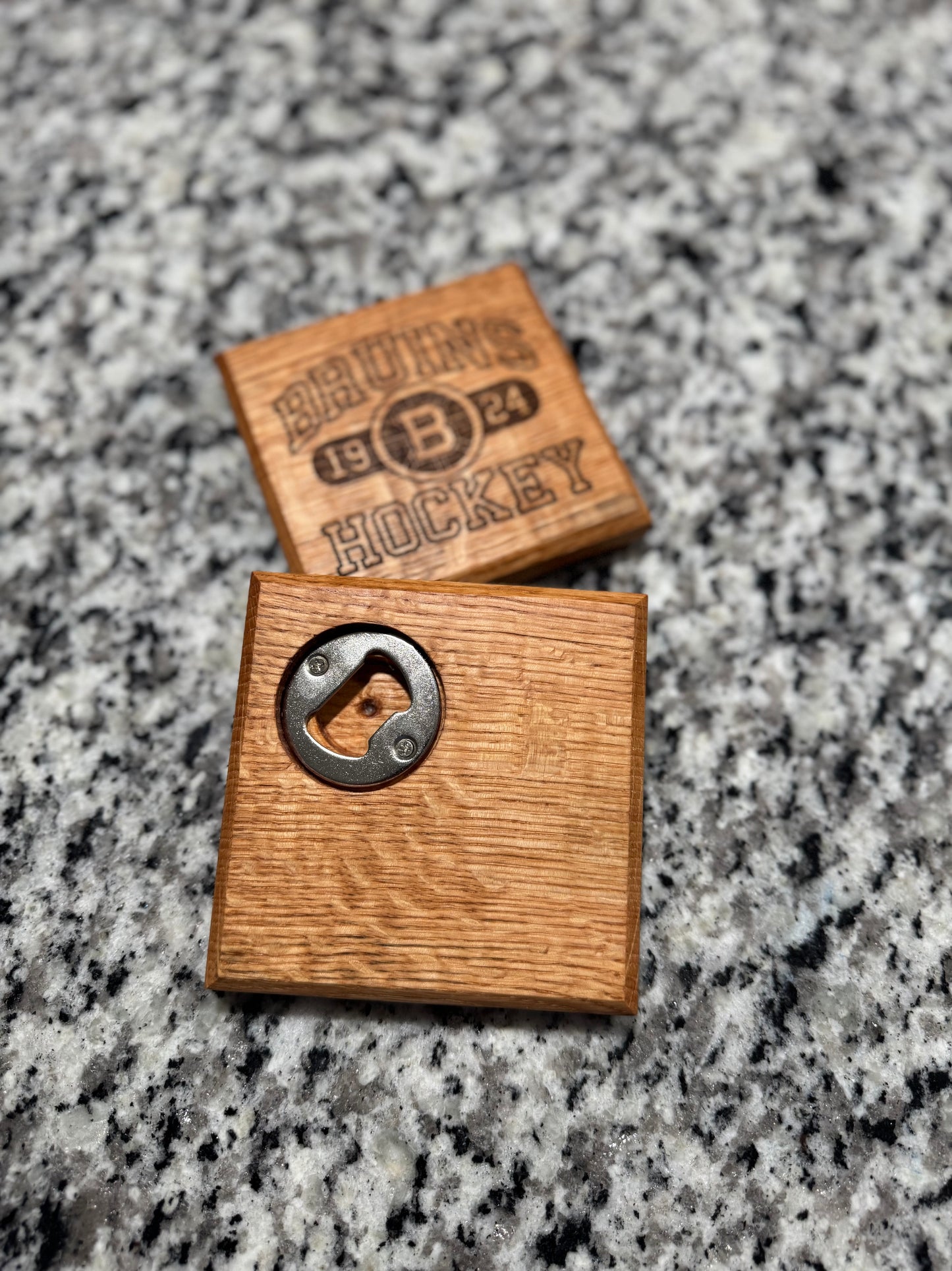 Bruins 2 Pack coaster w/opener