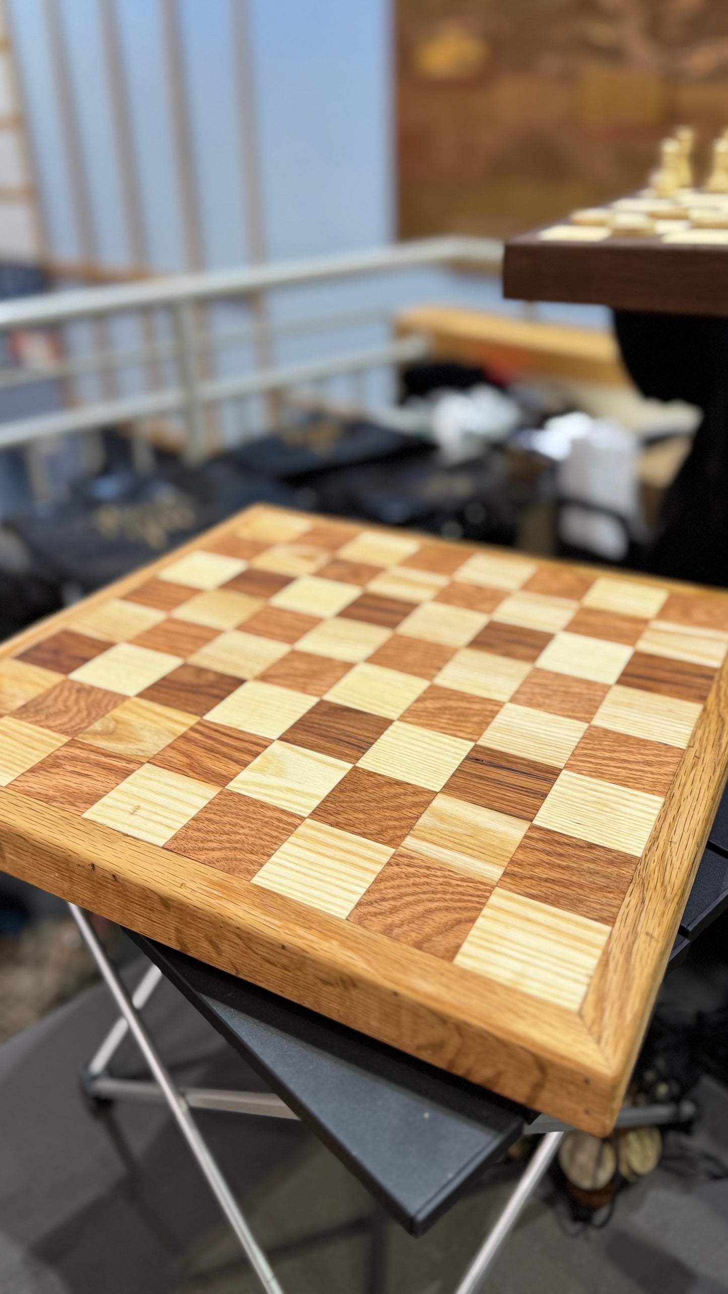 Oak & Ash Chess Board