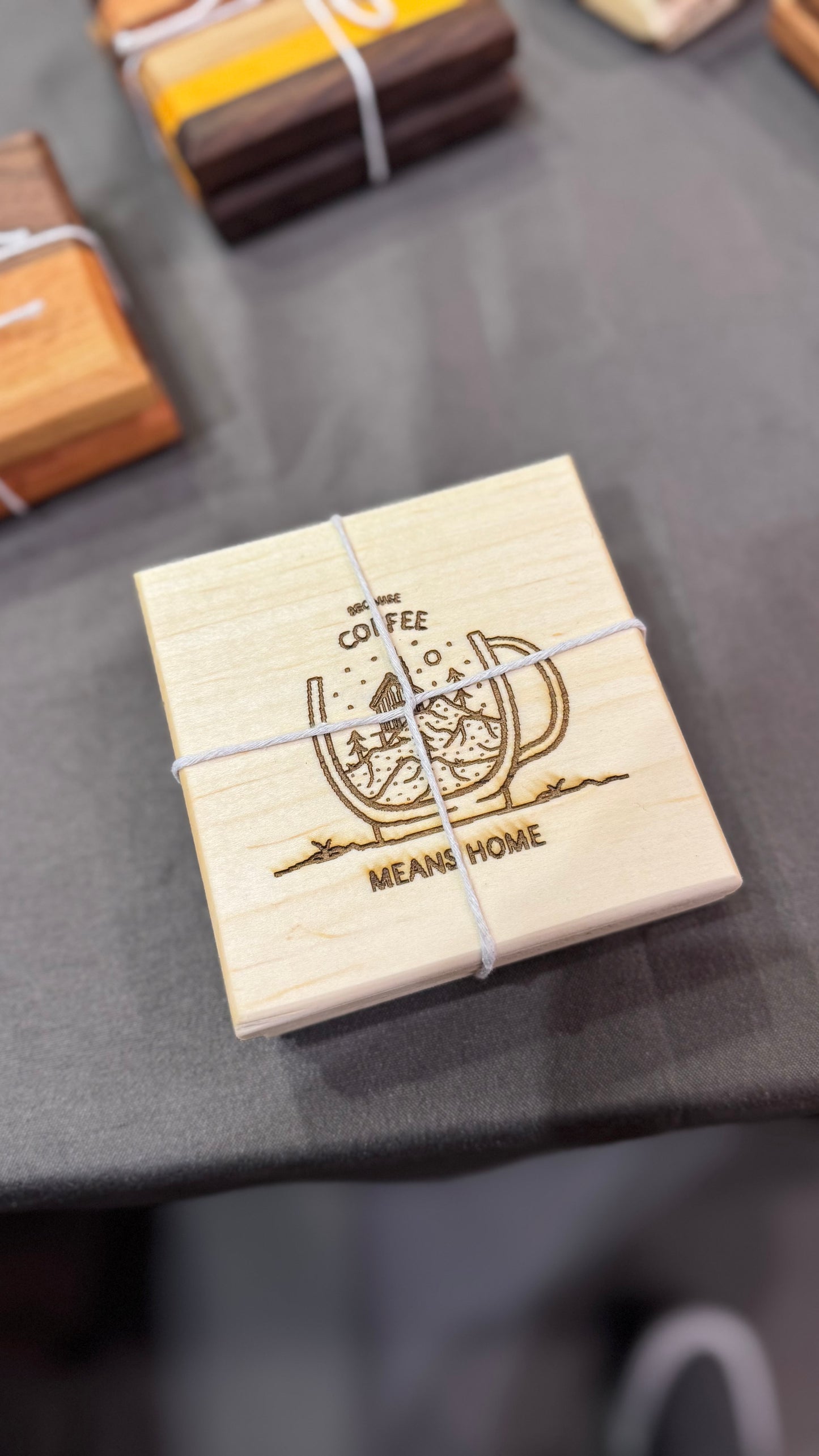 Coffee Cup/ Adventure 2 pack coaster