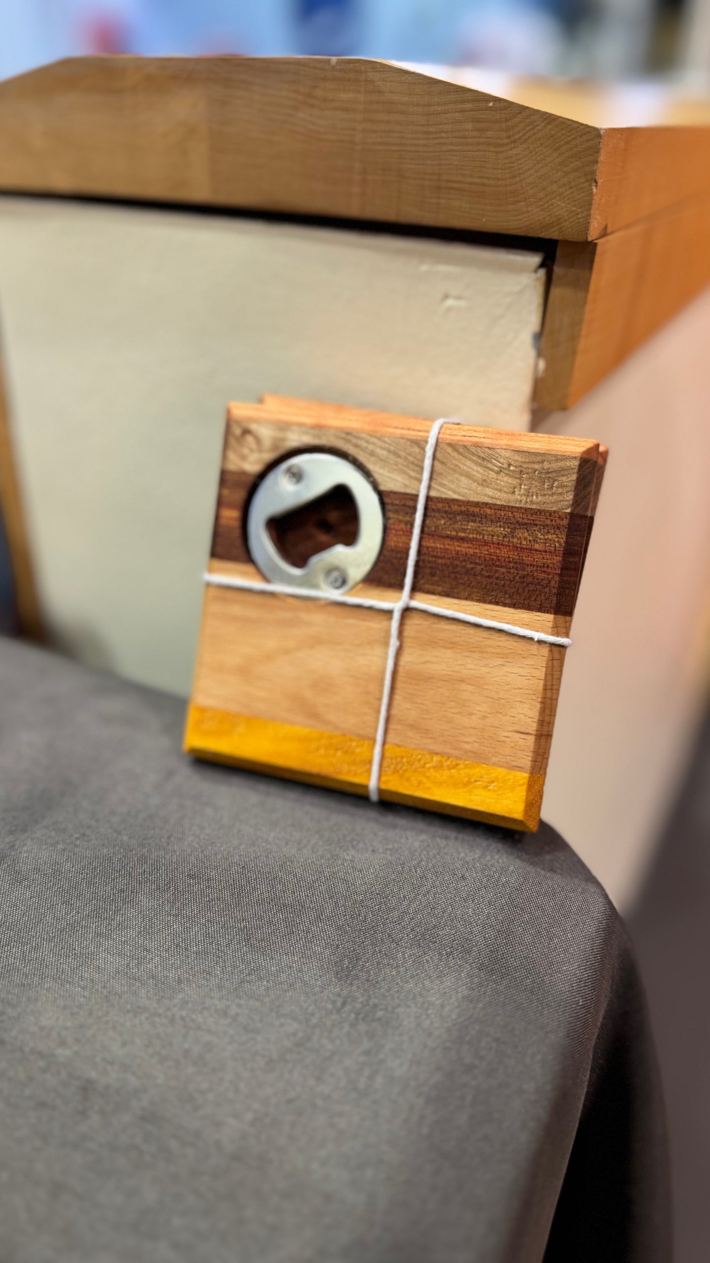 2 pack coaster w/bottle opener