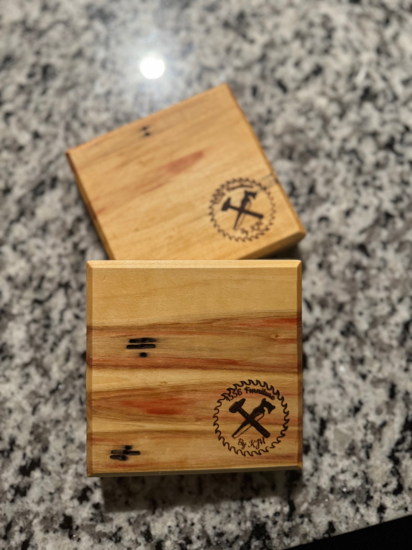 Box Elder 2 pack coaster set w/opener