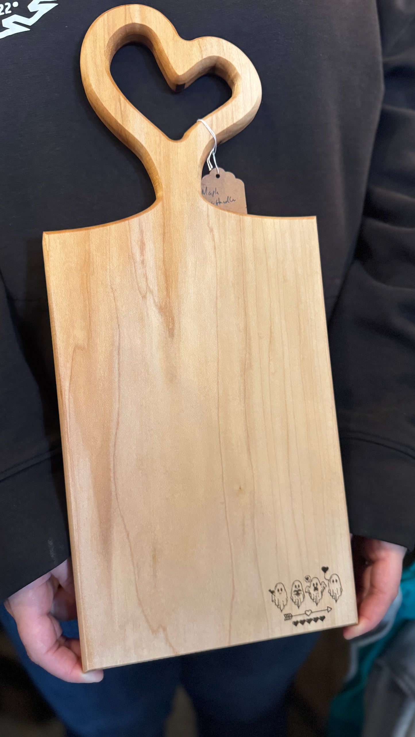 Maple heart handles board