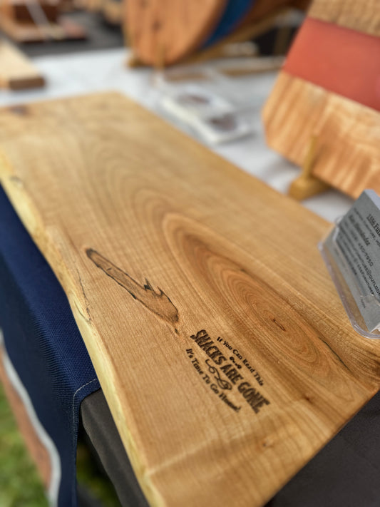 Live edge beech charcuterie board