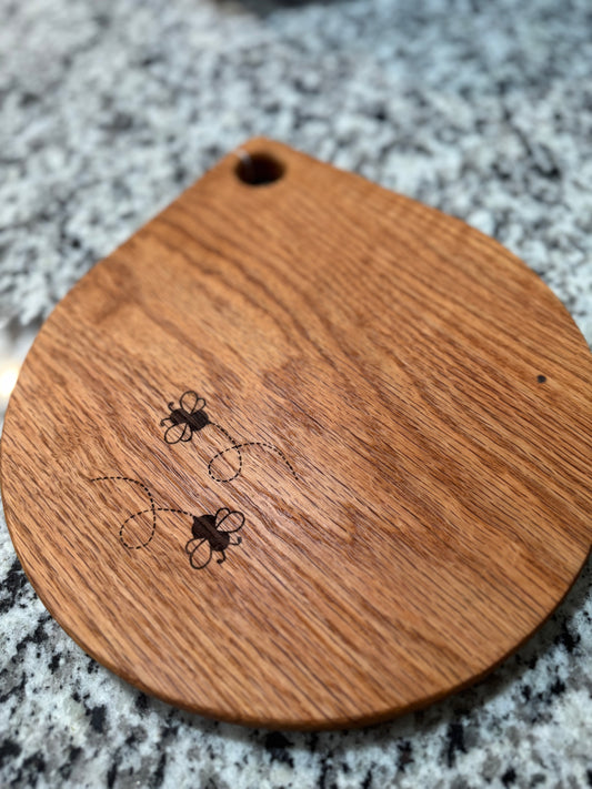 Oak tear drop board