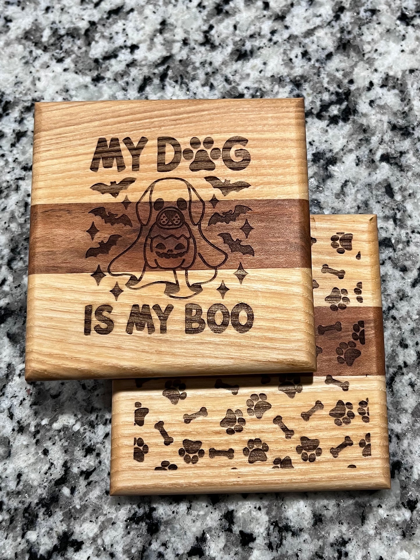 My dog 🐶 is my boo 👻 coaster set