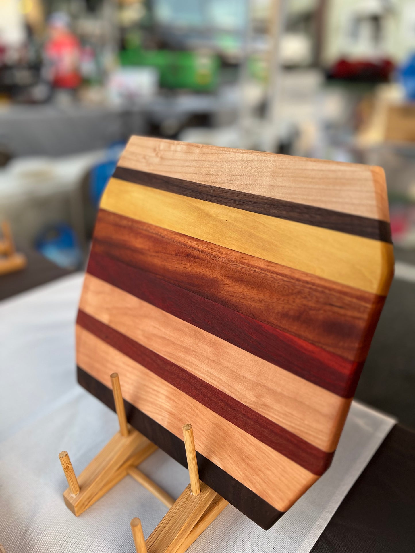 Multi colored cutting board