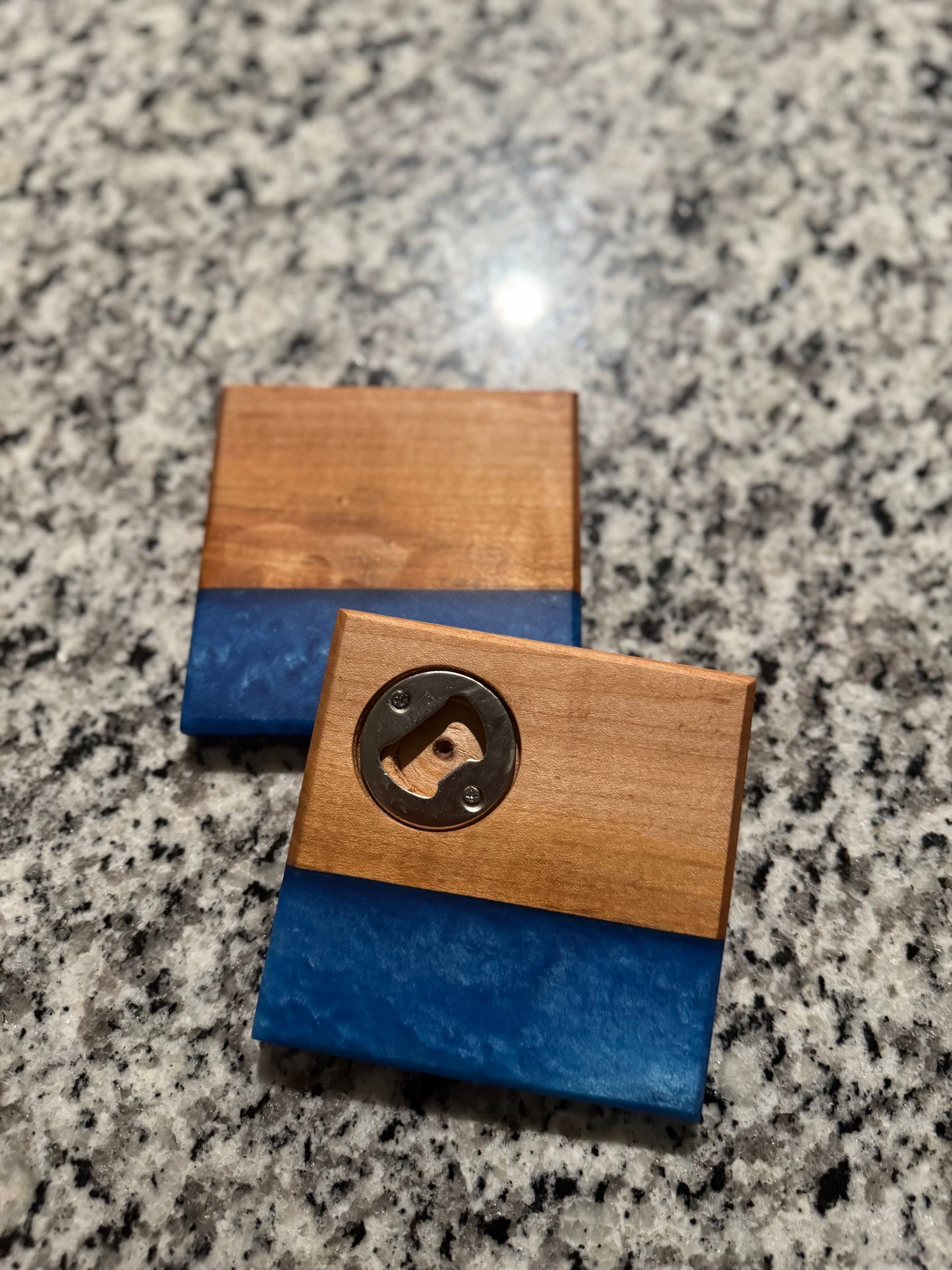 Resin 2 Pack Coaster w/ Opener