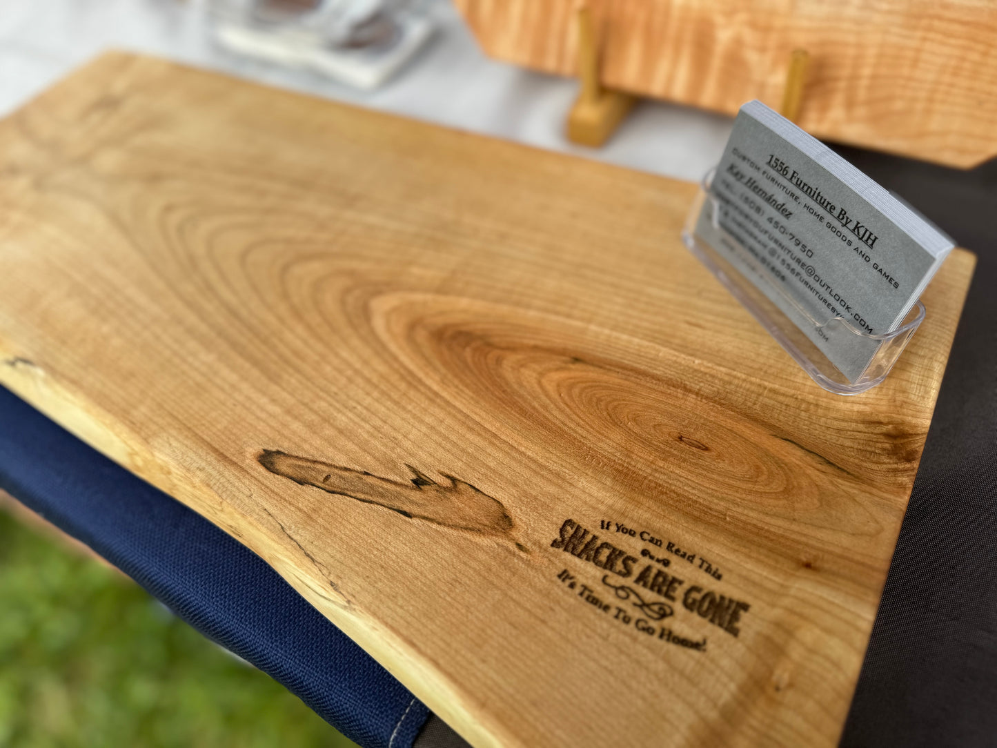 Live edge beech charcuterie board