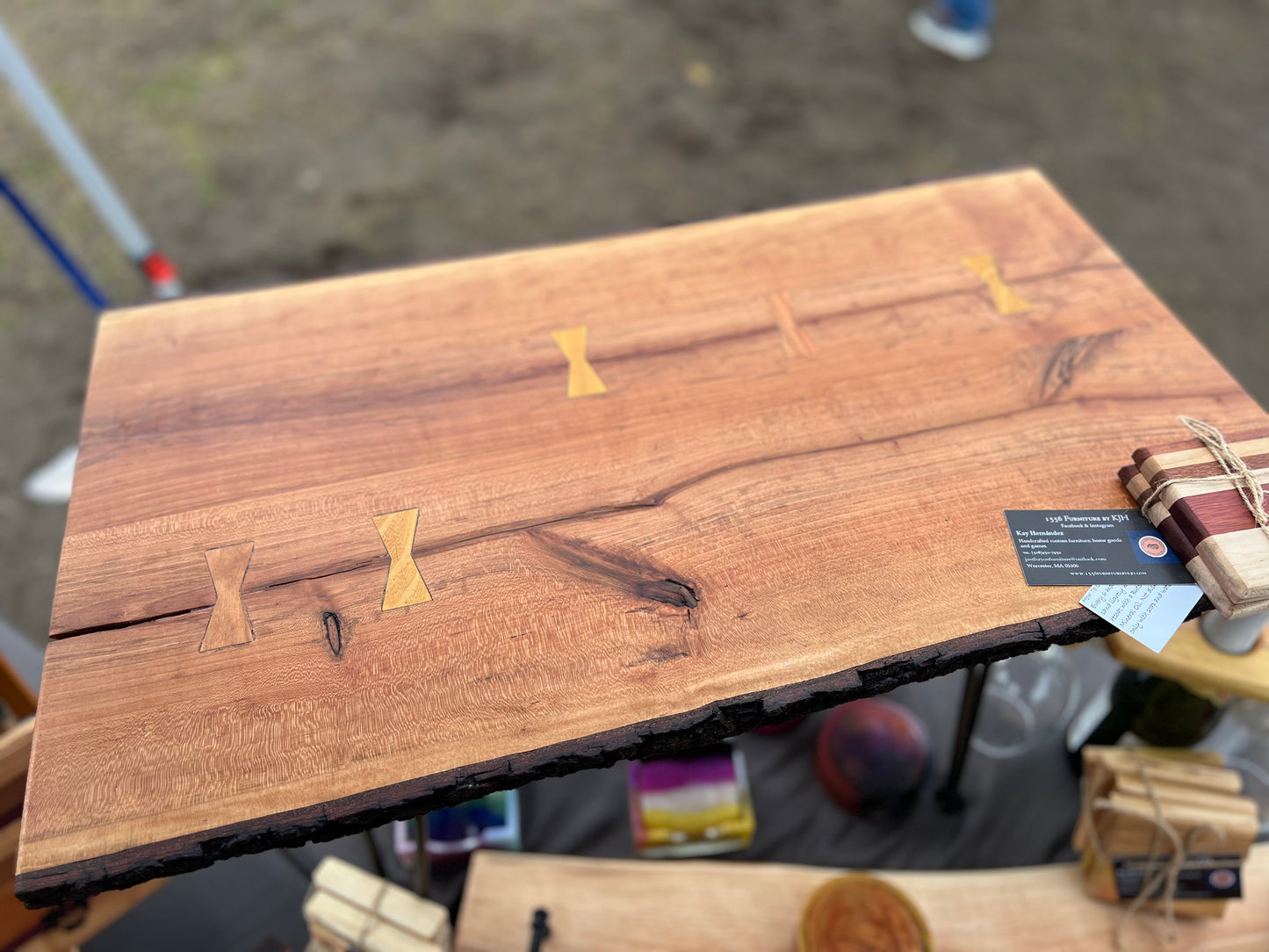 Live edge cherry coffee table (small)