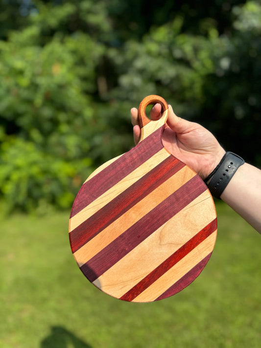 8” round handled board