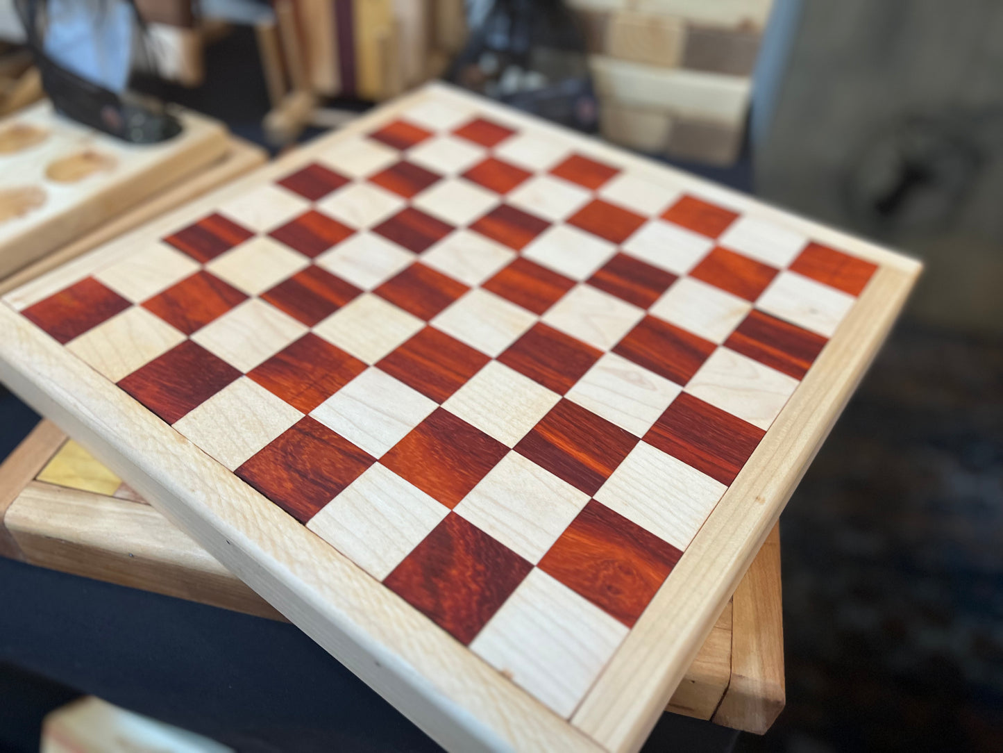 Padaok and Ash chess/checkerboard