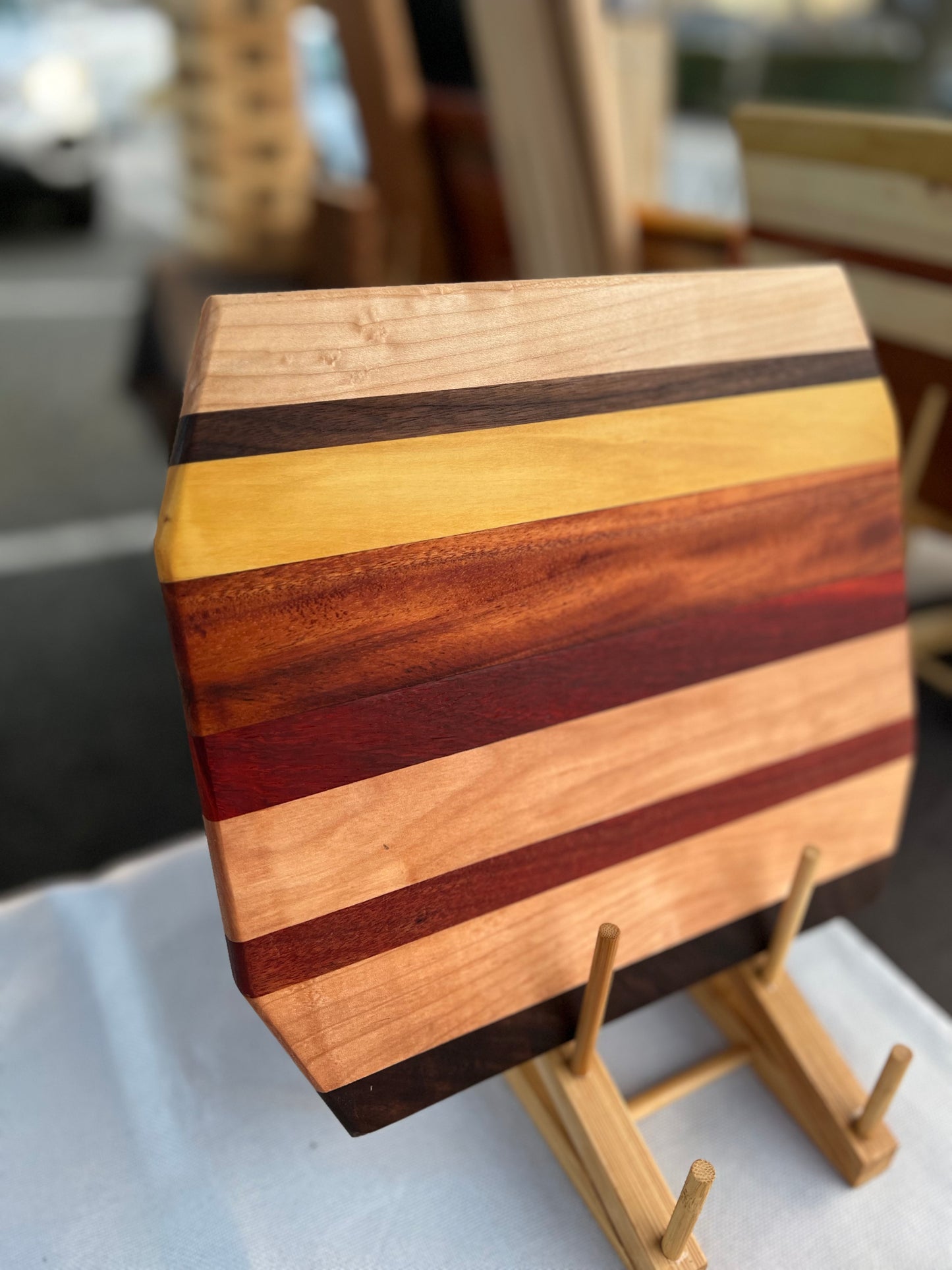 Multi colored cutting board