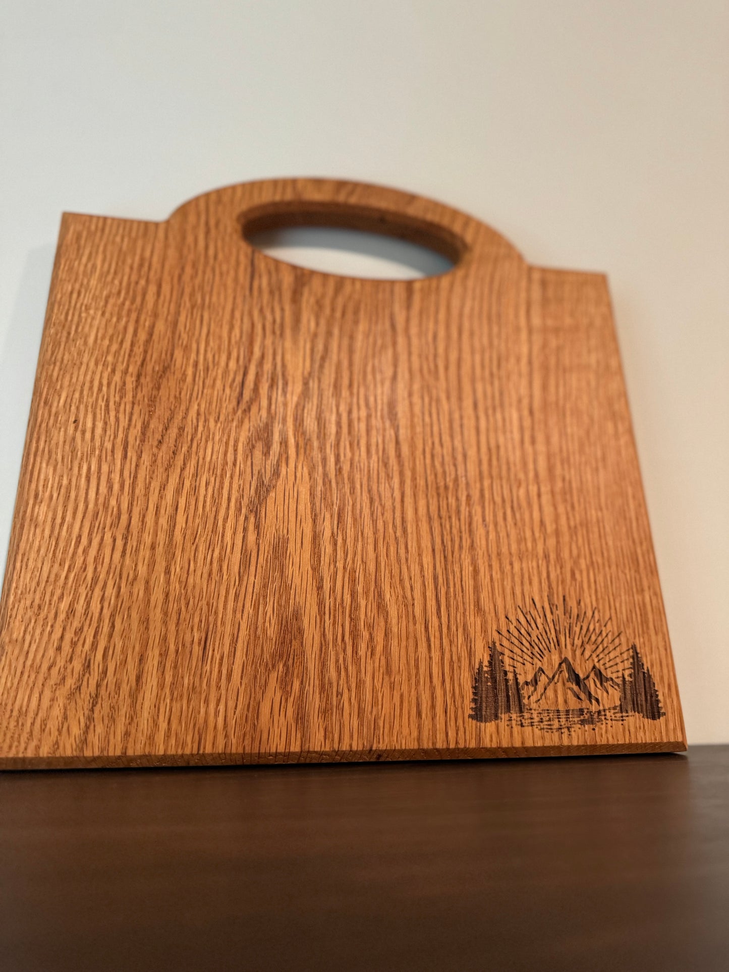 Serving board w/ oval handle