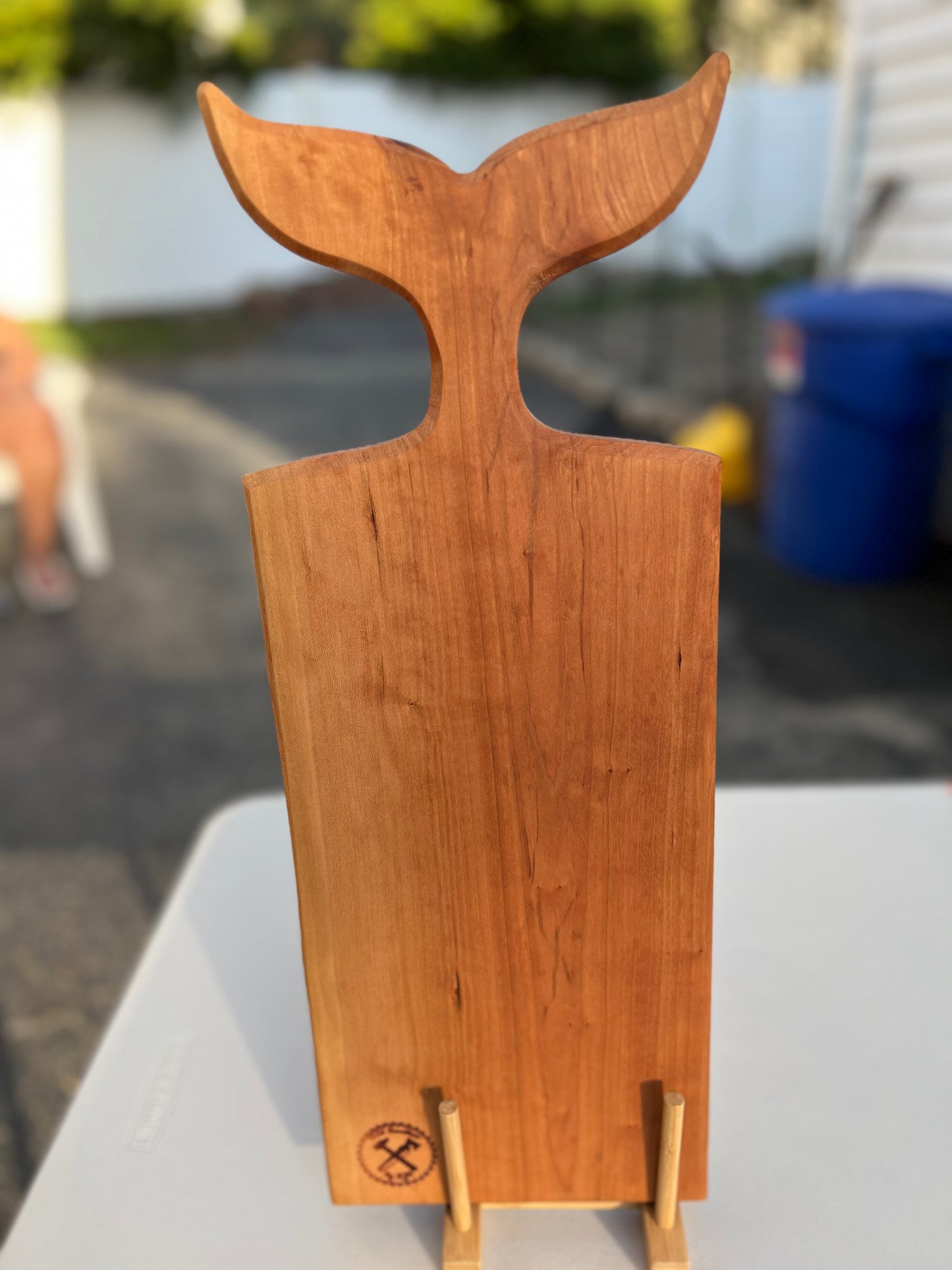 Cherry Board with Whale Tail Handle