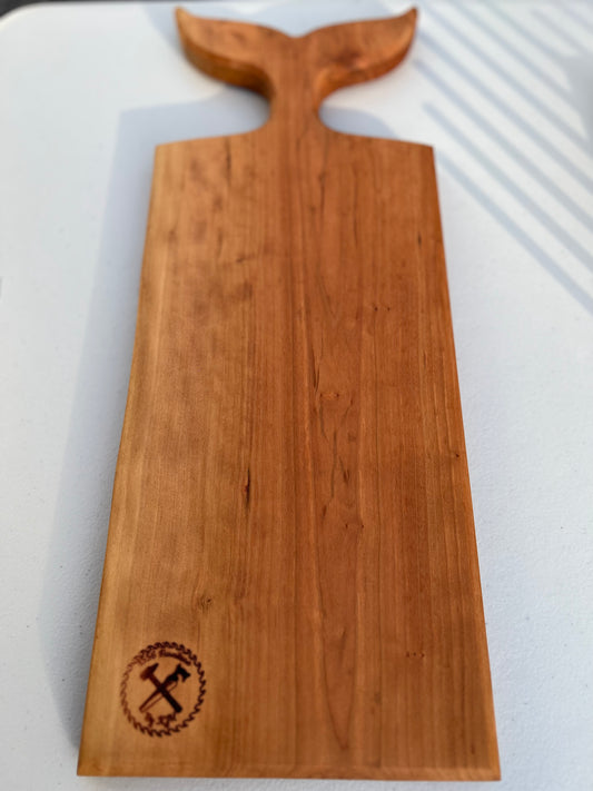 Cherry Board with Whale Tail Handle